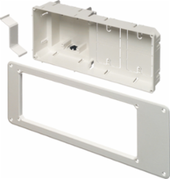 Recessed Non-Metallic TV Box, 4 Gang, 17 Inch x 7 Inch, Plastic