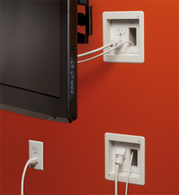TV Bridge Kit - 2-Gang, 6.942 Inch Height, Plastic, cETLus Listed
