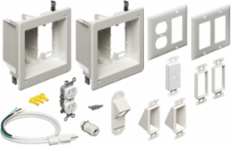 TV Bridge Kit - 2-Gang, 6.942 Inch Height, Plastic, cETLus Listed