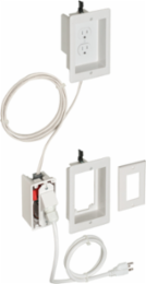 TV BRIDGE II Non-Metallic Kit, (2) 1-Gang, 4.081 Inch Width, Grounding Clip