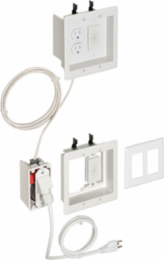 TV Bridge II Kit, Plastic, 2-Gang, 6-1/4 Inch Height, cETLus