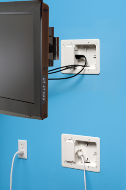 Low Profile Plastic TV Box Kit for 3/4 Inch Wall Installation, 10.210 Inch Width
