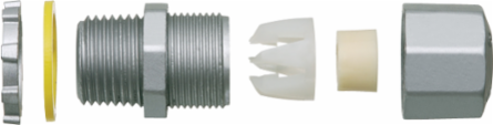 Zinc Die-Cast 3/4 Inch UF Connector, 0.198 lbs, UL Listed, Cable Range 14/3-10/2