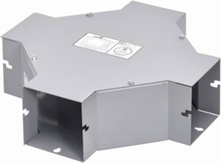 Wireway Cross Fitting, Lay-in, Steel, NEMA 1, 10 Inch x 10 Inch