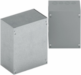 NEMA 12 Junction Box, Type 1 Screw Cover, Steel, 13.5 Inch x 13.5 Inch x 13.5 Inch