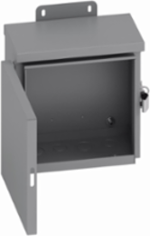 NEMA 3R Panel Enclosure, 12 Inch Height, 10 Inch Length, Hinged Cover