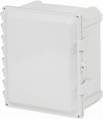 JIC Panel Enclosure, 17.7 Inch Height, 10 Inch Length, NEMA 4X, Polycarbonate