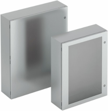Wall Mounted Panel Enclosure, 24 Inch Height, 30 Inch Width, NEMA 4, Carbon Steel