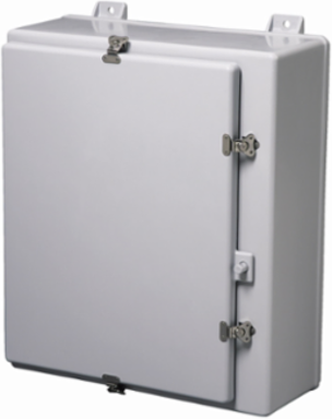 Wall Mounted Panel Enclosure, 32.86 Inch Height, 20.99 Inch Width, NEMA 4X, Fiberglass