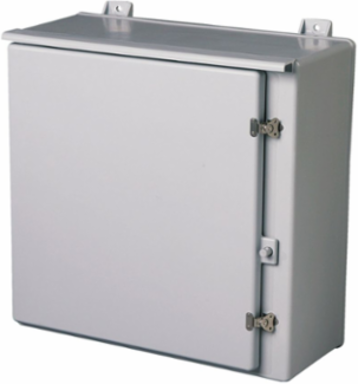 Wall Mounted Panel Enclosure, 32.86 Inch Height, NEMA 4X, Fiberglass, Hinged Cover