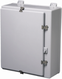 Wall Mounted Panel Enclosure, 33.41 Inch Height, 11.95 Inch Length, 26.32 Inch Width, NEMA 4X, Fiberglass