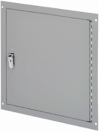 Gray Utility Cabinet, NEMA 1, 25 Inch x 25 Inch x 25 Inch, 12 Gauge Steel