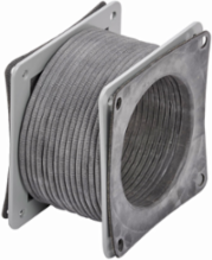 Flexible Steel Wireway Fitting, 4 Inch x 4 Inch, NEMA 12, Feed Through