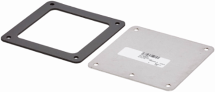 Closure Plate, NEMA 4X, Stainless Steel, 4 Inch x 4 Inch, Brushed Finish