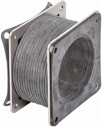Stainless Steel Flexible Fitting, NEMA 4X, 4 Inch x 4 Inch, UL Listed