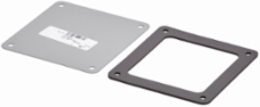 NEMA 12 Rated Steel Closure Plate 6 Inch x 6 Inch, UL Listed, 1.5 lb