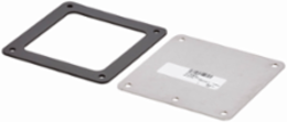 Stainless Steel Closure Plate, NEMA 4X, Brushed Finish, 7.75 Inch x 7.75 Inch