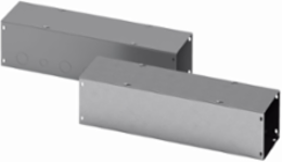 Wiring Trough, 6 Inch Height, 12 Inch Length, 6 Inch Width, 16 Gauge Galvanized Steel