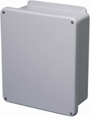 NEMA 4X JIC Panel Enclosure, 7.5 Inch Height, 4.75 Inch Length, Fiberglass, Medium Door