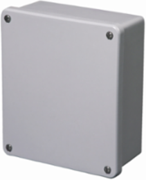 NEMA 4X Fiberglass JIC Panel Enclosure 7.63 Inch Height, Wall Mount, Medium Single Door
