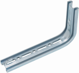 Steel 8 Inch L Bracket, Electro-Galvanized Finish, UL Classified
