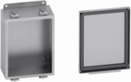 JIC Panel Enclosure, 8 Inch Height, 4 Inch Length, 6 Inch Width, NEMA 4X, Aluminum