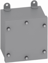 NEMA 3/12 Junction Box, 8 Inch Height, 4 Inch Length, Carbon Steel