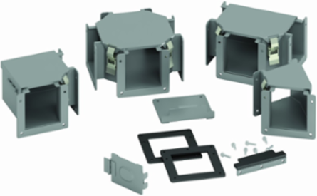 Wireway System Adapter for Hammond Mfg, NEMA 12, Steel, 8 Inch x 8 Inch