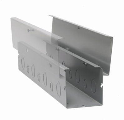 Wireway Expansion Joint, NEMA 3R, Galvanized Steel, 8 Inch x 8 Inch