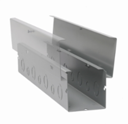 Wireway Expansion Joint, NEMA 3R, Galvanized Steel, 8 Inch x 8 Inch