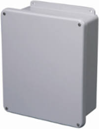 Medium Single Door JIC Panel Enclosure NEMA 4X 9.56 Inch Height Fiberglass