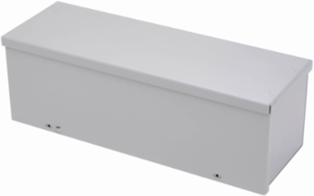 GRT Wiring Trough 8 Inch Height, 72 Inch Length, 16 Gauge Steel, NEMA 3R