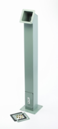 Steel Column, 6 Inch x 6 Inch, ANSI 61 Gray, 14 Gauge, 23.234 lb