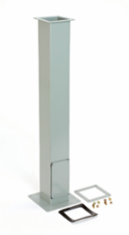 Steel Column 6 Inch x 7.75 Inch, ANSI 61 Gray, 14 Gauge, 19.904 lb