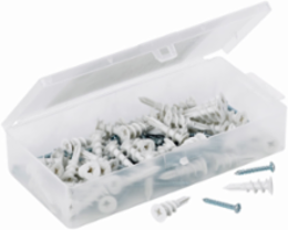 Self-Drilling Wallboard Anchor Kit, Steel, 6 Inch Diameter, UL Listed, 0.5 lb
