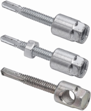 Rapid Rod Hanger, Zinc Plated Carbon Steel, 3/8 Inch Rod Size, 1/4 Inch X 1-1/2 Inch Shank
