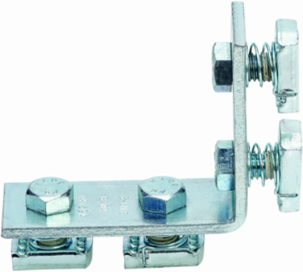 Pre-Assembled 4 Hole Corner Angle Fitting, 4.12 Inch Height, Steel, DURA GREEN