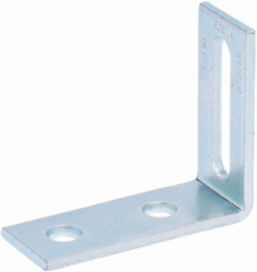 Steel Three Hole Adjustable Corner Angle Fitting, 4.12 Inch Height, 4.12 Inch Length, Hot-Dipped Galvanized