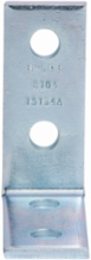 Pre-assembled Steel Four Hole Corner Angle Fitting 4-1/8 Inch 90 Deg Yellow Zinc Chromate