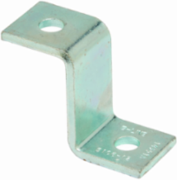 Steel Two Hole Z-Support, 2-7/16 Inch Offset, 3.5 Inch Length, 1/4 Inch Thick