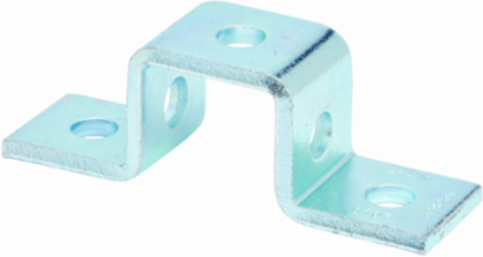 Five Hole U Support Fitting, Steel, 1.62 Inch Height, 5.43 Inch Length, 1/4 Inch Gauge