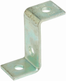 Three Hole Z-Support Strut Fitting, Steel, 3-1/2 Inch Offset, 1/4 Inch Gauge