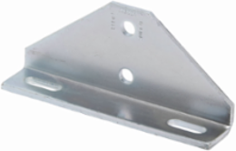 90 Degree Adjustable Corner Angle Strut Fitting, 3.75 Inch Height, Steel