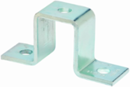 Three Hole U Support, 2.43 Inch Height, 5.43 Inch Length, Steel, 1/4 Inch Gauge