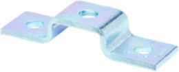 Three Hole U Support, 5.43 Inch Length, 1.62 Inch Width, Steel, Electro-plated