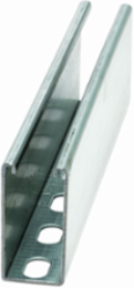 Strut Channel 3.25 Inch Height, 120 Inch Length, 1.62 Inch Width, Steel 12 Gauge