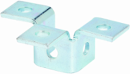 Six Hole Triple Wing Fitting, 2.06 Inch Height, 5.43 Inch Length, Steel, DURA GREEN