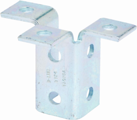 Nine Hole Triple Wing Fitting, 5.43 Inch Length, 3.93 Inch Height, Steel, 1/4 Inch Thickness