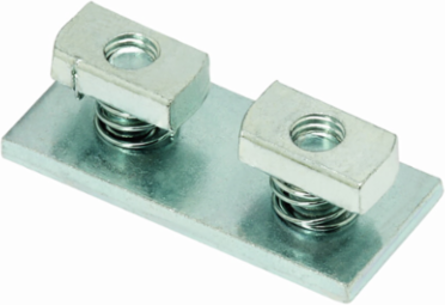 Pre-assembled Two Hole Splice Plate, 3.5 Inch Length, Steel, DURA GREEN Finish