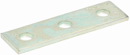 Three Hole Splice Plate - Pre-Assembled, Aluminum, 1/4 Inch Thick, 5.37 Inch Length
